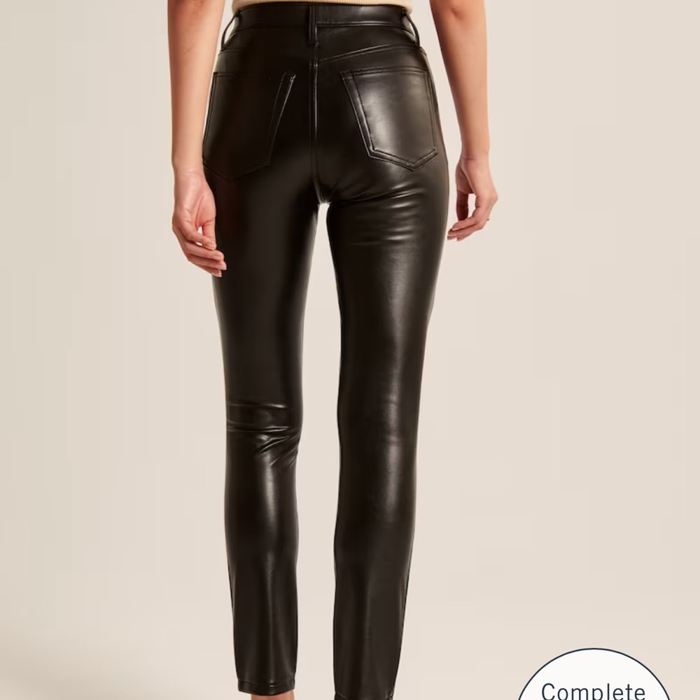 Abercrombie Vegan Leather Skinny Pant